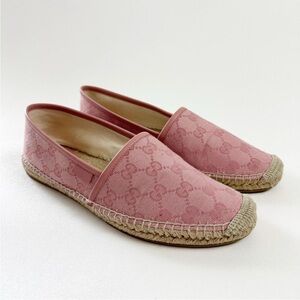 Gucci Pink Quilted Espadrilles